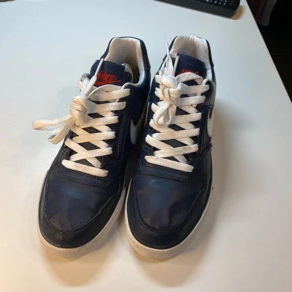 Nike Delta Force Low Men's Size 8.5 Navy Blue White ( 370543-411 ) - Picture 4 of 10